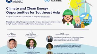 Webinar – Climate and Clean Energy Opportunities for Southeast Asia