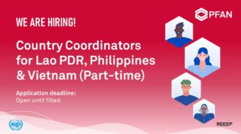 Job Vacancy: Country Coordinators for Lao PDR, Philippines & Vietnam (Part-time)