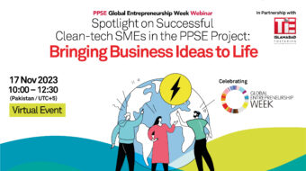 Global Entrepreneurship Week Webinar: Spotlight on Successful Clean-Tech SMEs in the PPSE Project