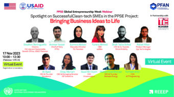 PFAN PPSE Hosts Global Entrepreneurship Week Webinar Spotlighting Successful Clean-Tech SMEs